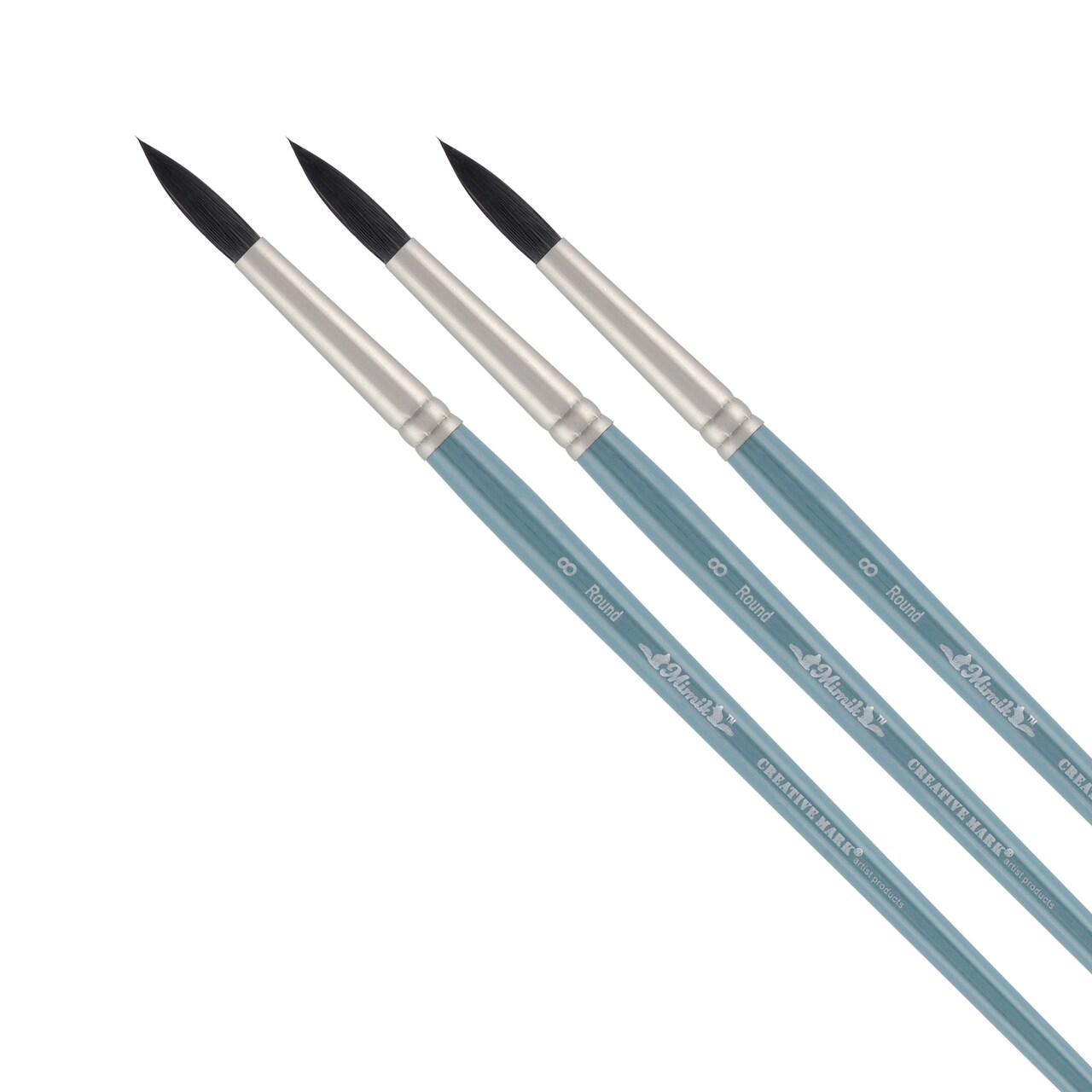 Mimik Professional Watercolor Brushes -Assorted - Synthetic Squirrel Hair - Natural Bristle Artist Brushes for Watercolors, Gouache & Acrylics - Imitates Natural Squirrel and Sable Hair